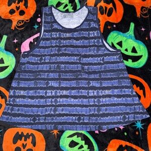 Converse One Star Blue Tie-Dye Stripe Tank Top